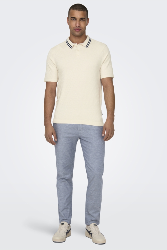 ONSMARK TAP 0011 COTTON LINEN PANT 22024937 Flint Stone